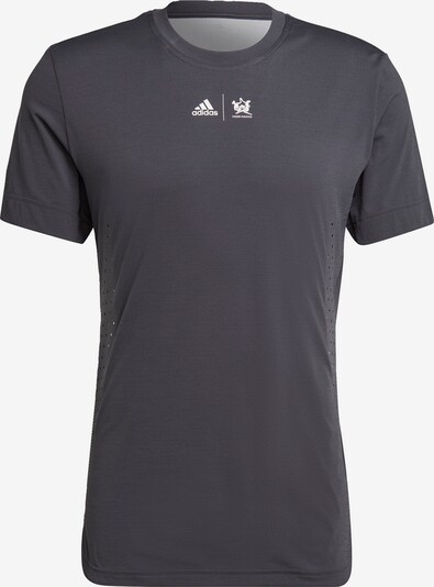 ADIDAS SPORTSWEAR Performance shirt 'New York Graphic' in Dark brown / Grey / Black / White, Item view