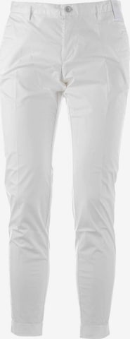 AT.P.CO Regular Pleat-front trousers in White: front