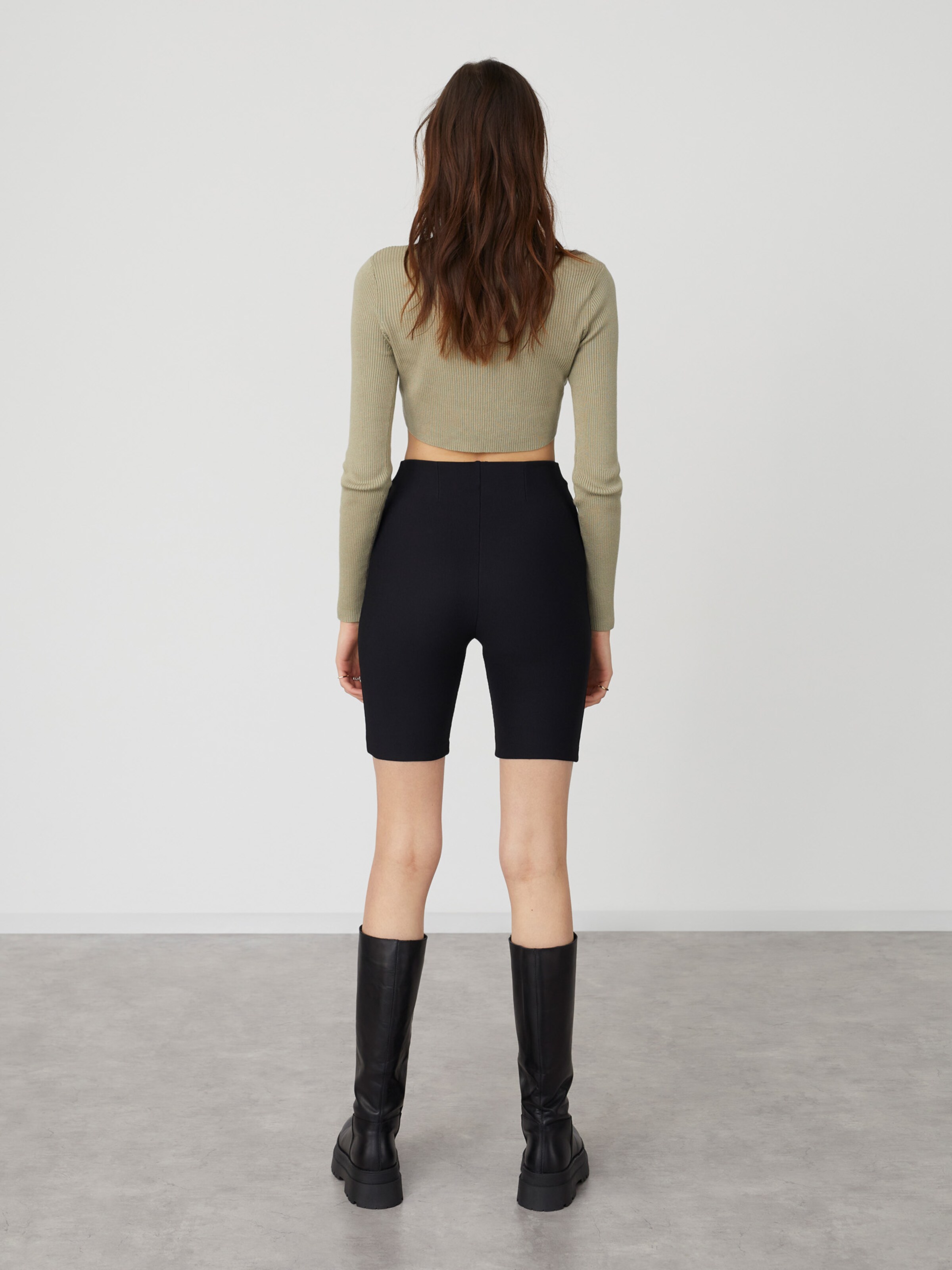 Frauen Große Größen LeGer by Lena Gercke Shorts 'Miles' in Schwarz - GP62936 Frauen Große Größen LeGer by Lena Gercke Shorts 'Miles' in Schwarz - GP62936