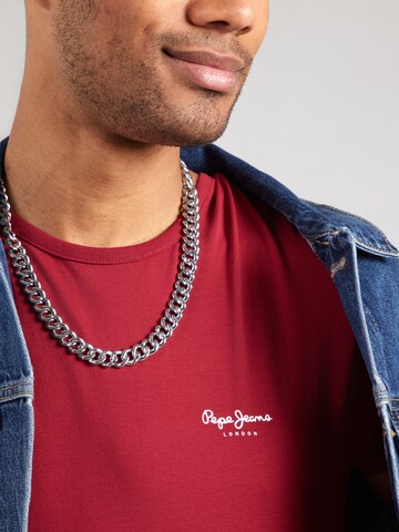 Pepe Jeans - Camiseta en rojo
