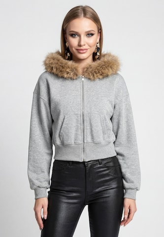 faina - Sudadera en gris: frente