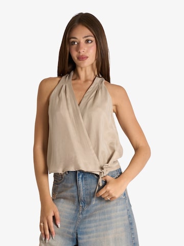 SOUVENIR Bodywarmer in Beige: voorkant