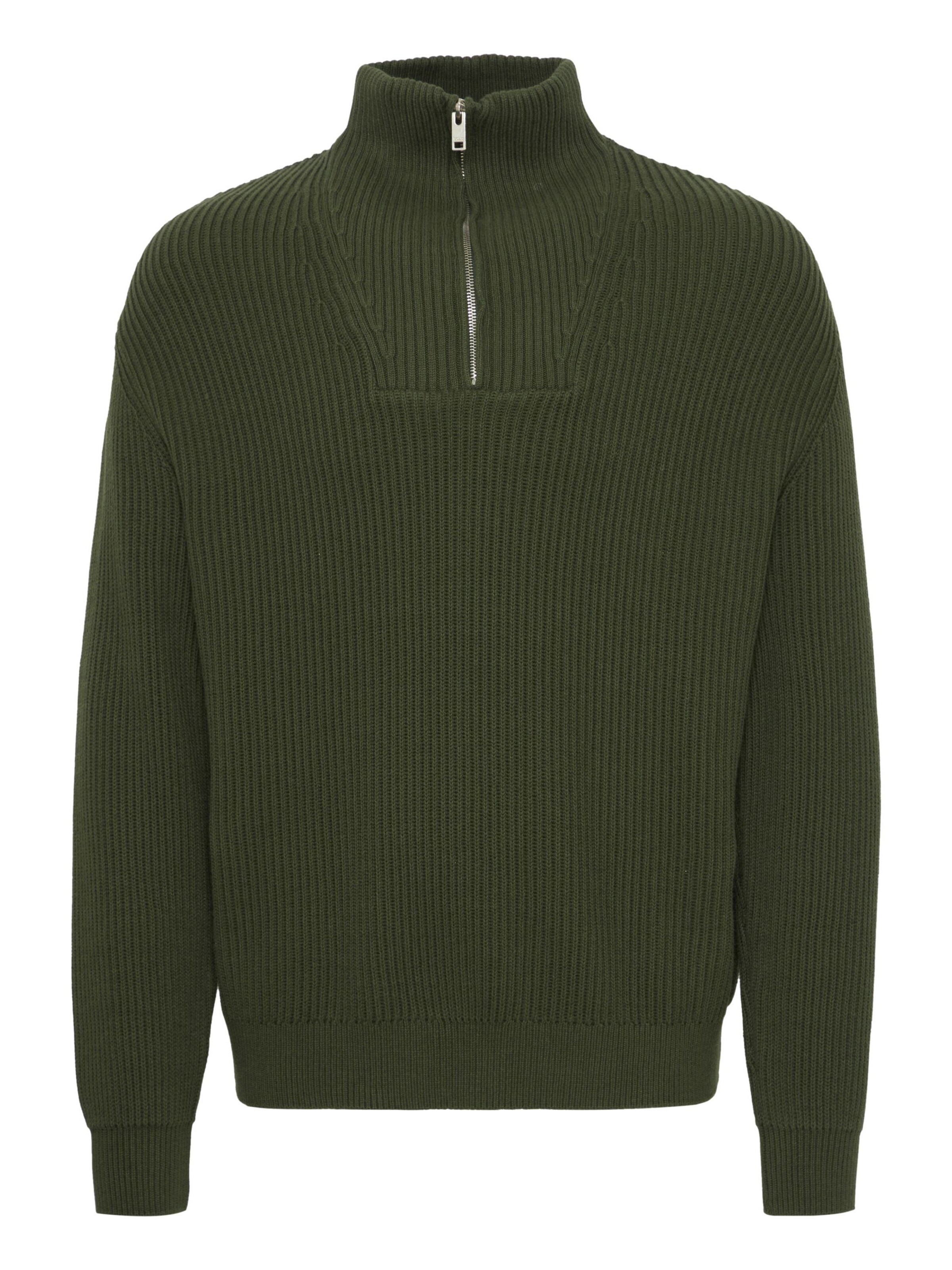 !Solid - Pullover 'Nalle' em verde: frente