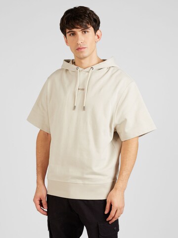 BOSS - Sudadera en beige: frente