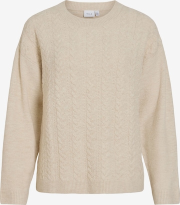 VILA Neulepaita 'LIGA' värissä beige: etupuoli