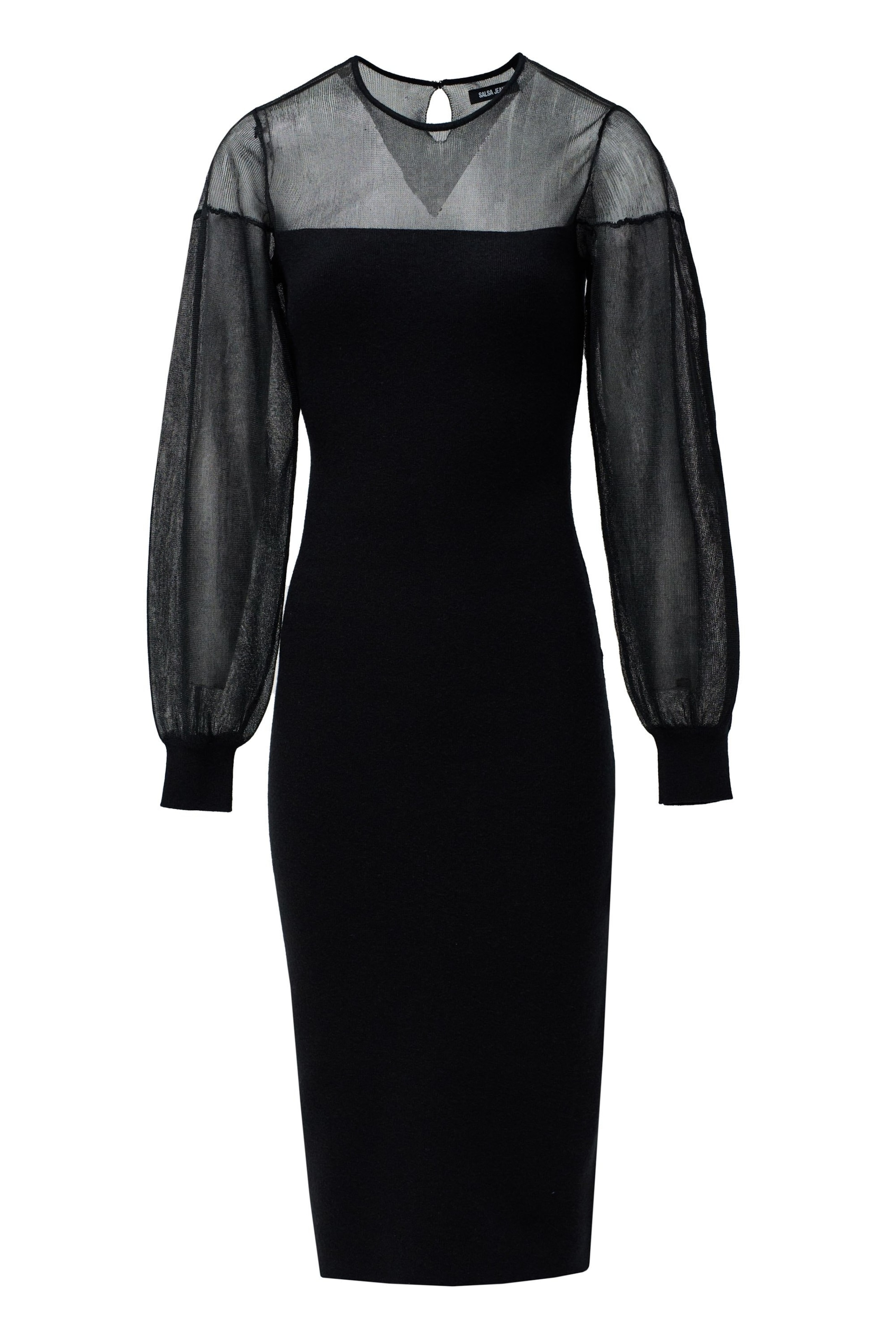 Salsa Jeans Cocktailjurk in Zwart: voorkant