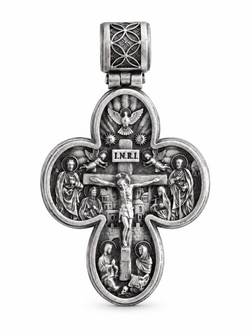 REYTEL Pendant 'MESSIAH. I.N.R.I.' i sølv: forside