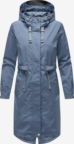 NAVAHOO Raincoat 'Silberperlee' in Blue: front