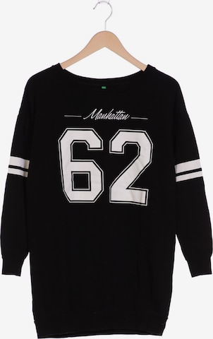 UNITED COLORS OF BENETTON Sweatshirt & Zip-Up Hoodie in XS in Black: front