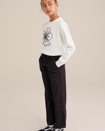 Pull-over WE Fashion en blanc