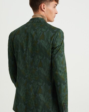 Coupe slim Veste de costume WE Fashion en vert
