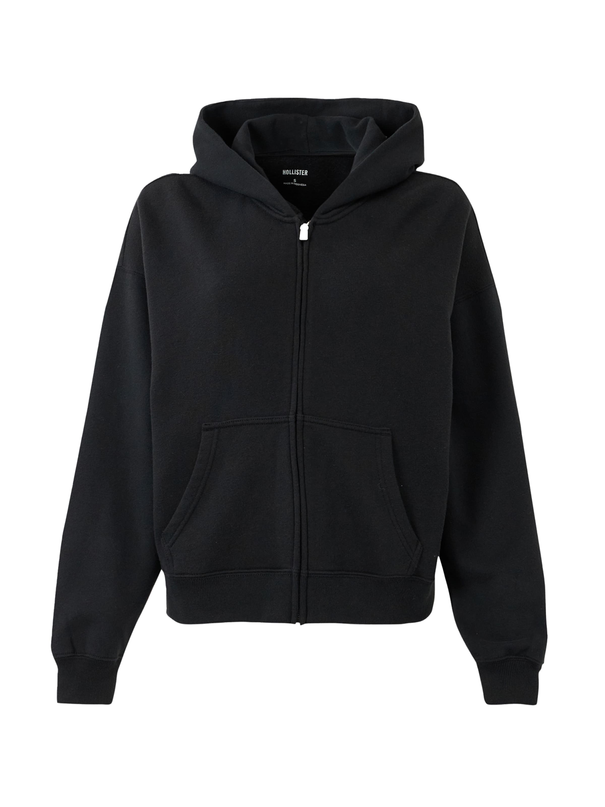 HOLLISTER Mikina – černá: přední strana