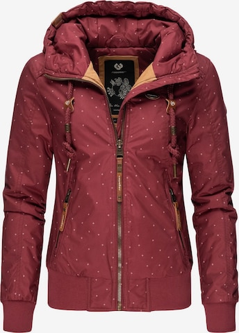 Veste d’hiver 'Druna Print Winter' Ragwear en rouge