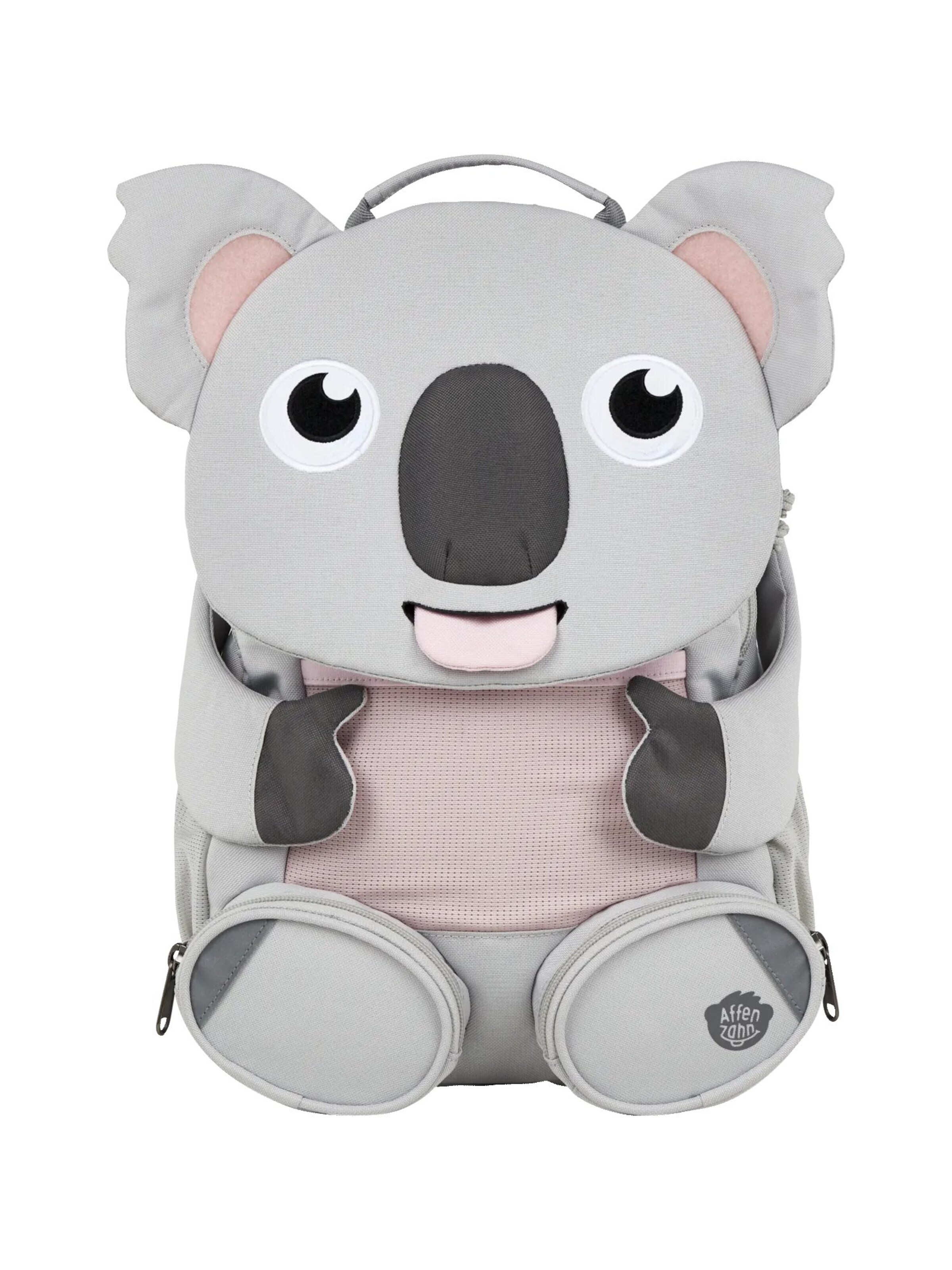 Affenzahn Backpack 'Großer Freund' in Grey: front