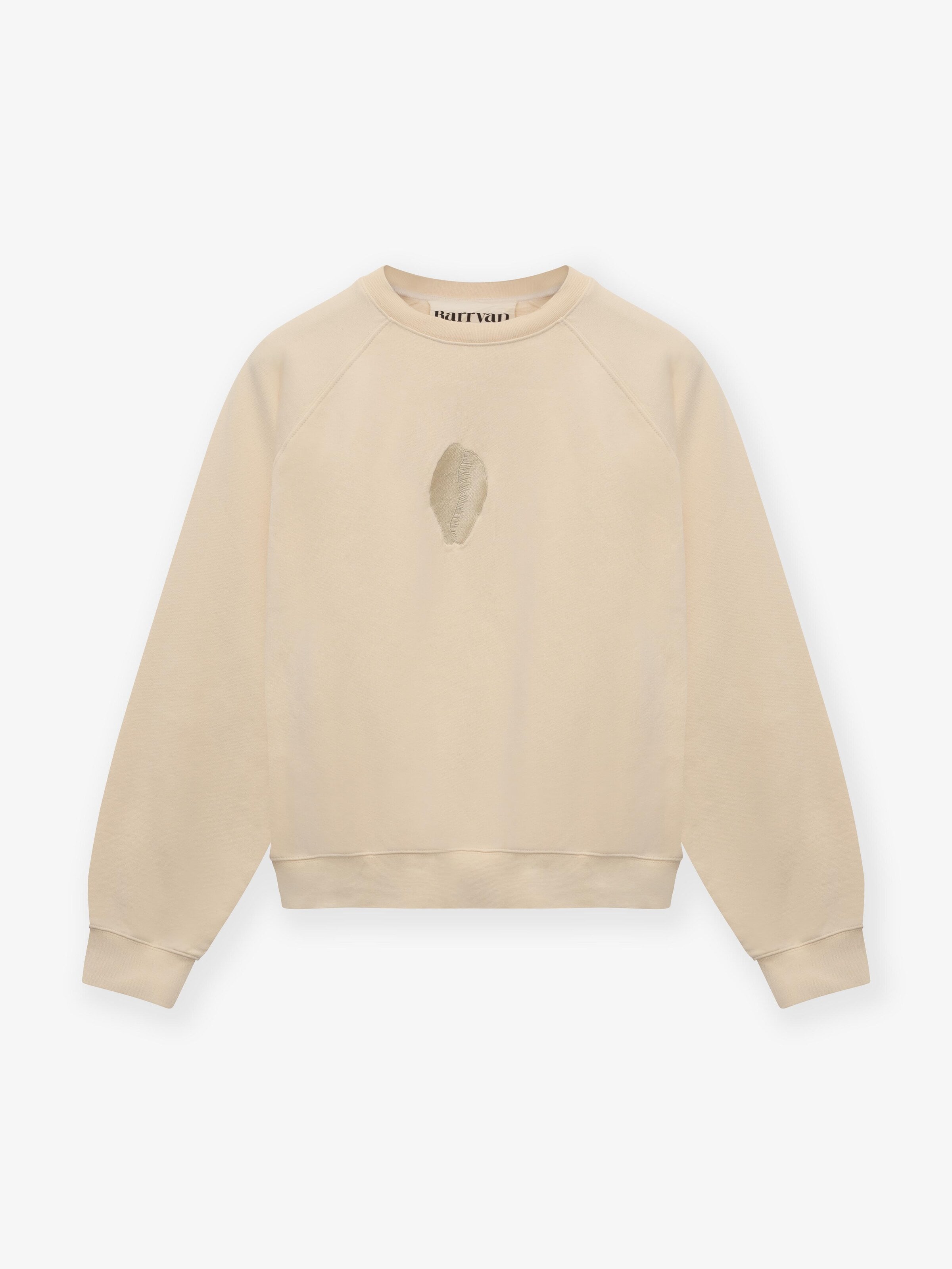 BARRYAN Pullover i overstørrelse i beige: forside