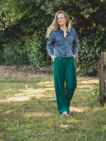 Wide Leg Pantalon Looxs Revolution en vert