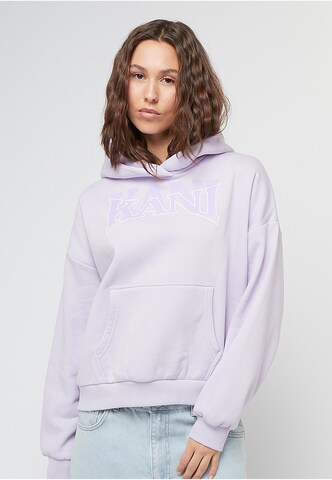 Sweat-shirt Karl Kani en violet : devant