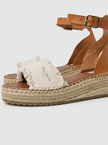 Pepe Jeans Sandale 'KATE' in Braun