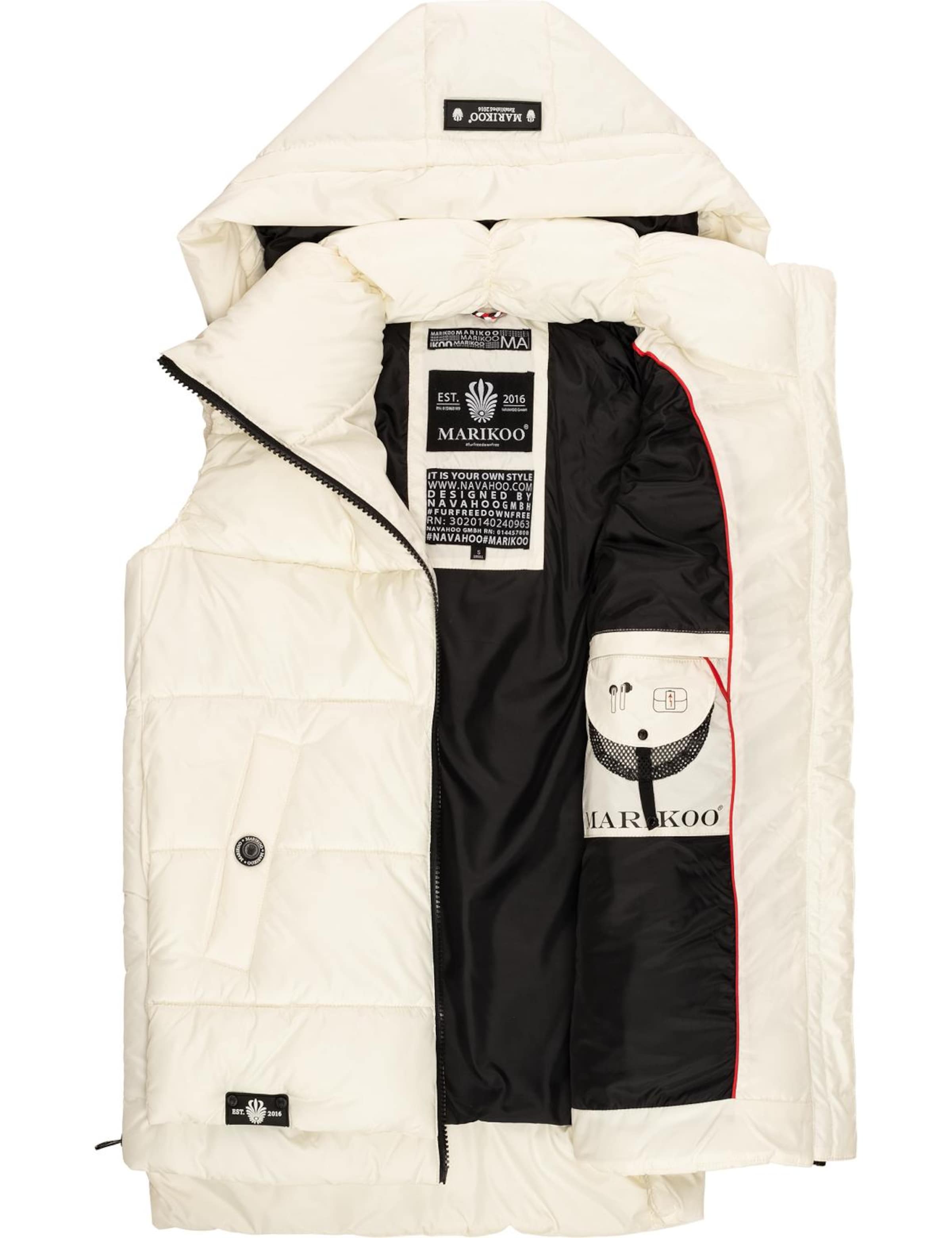 MARIKOO Vest 'Zarinaa' in White