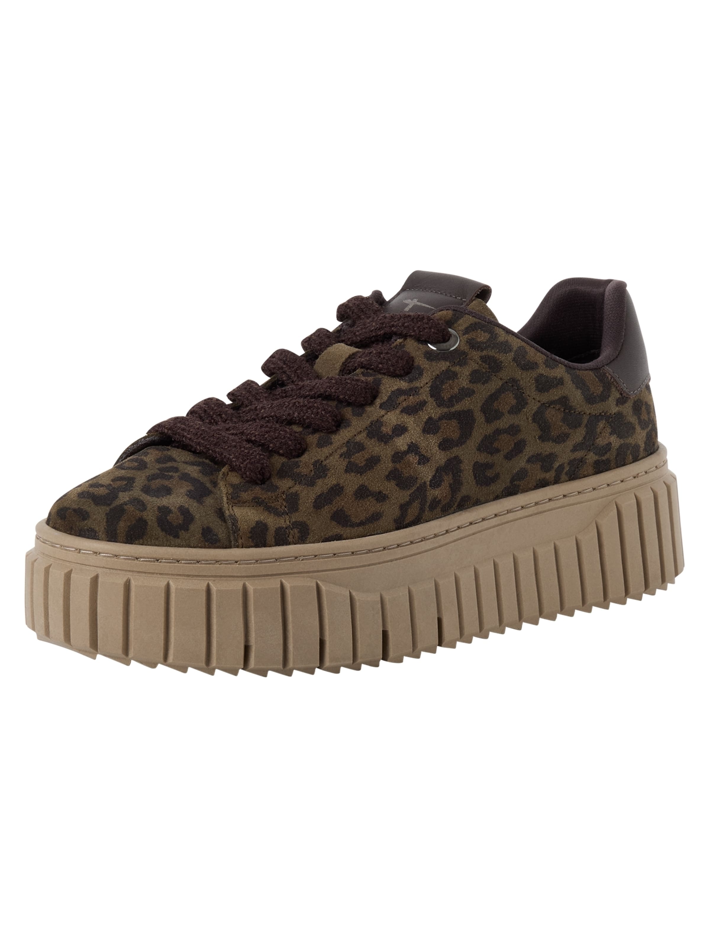 Tamaris Sneakers laag in Groen: voorkant
