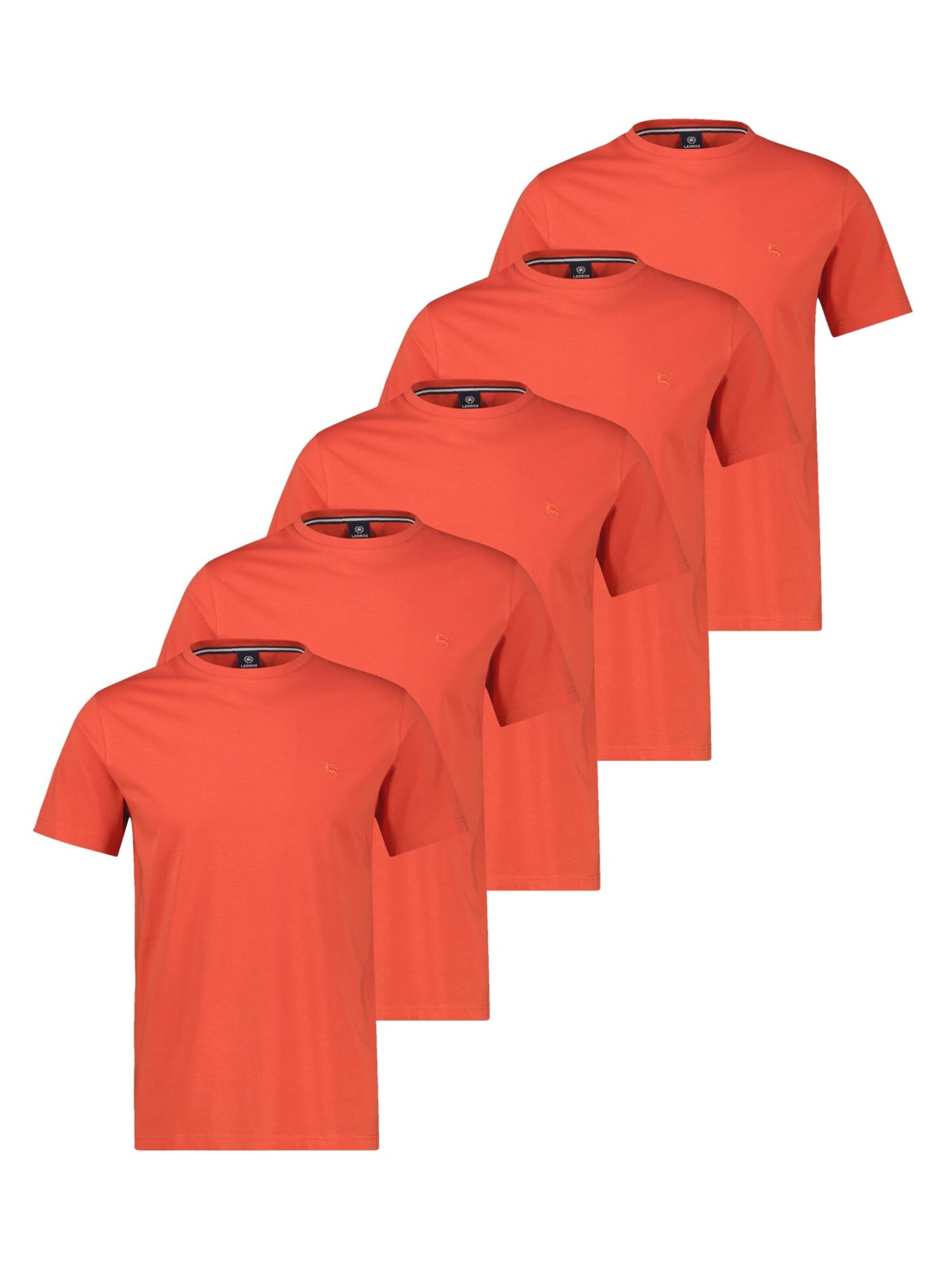 LERROS Shirt 'Basic' in Rood: voorkant