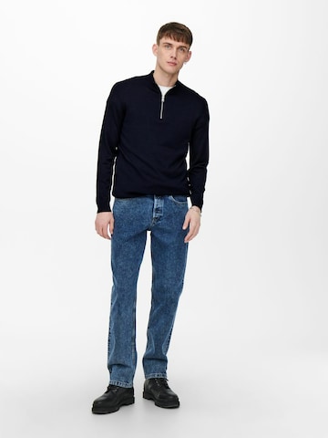 Pull-over 'WYLER' Only & Sons en bleu