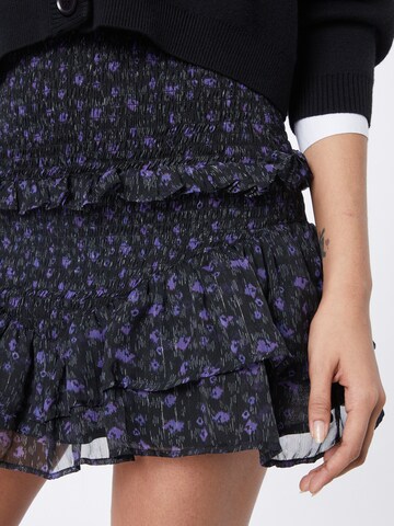 Neo Noir Skirt 'Mata Garden Dream' in Purple