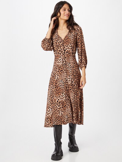 HUGO Shirt Dress 'Eoletta' in Light brown / Black, View model
