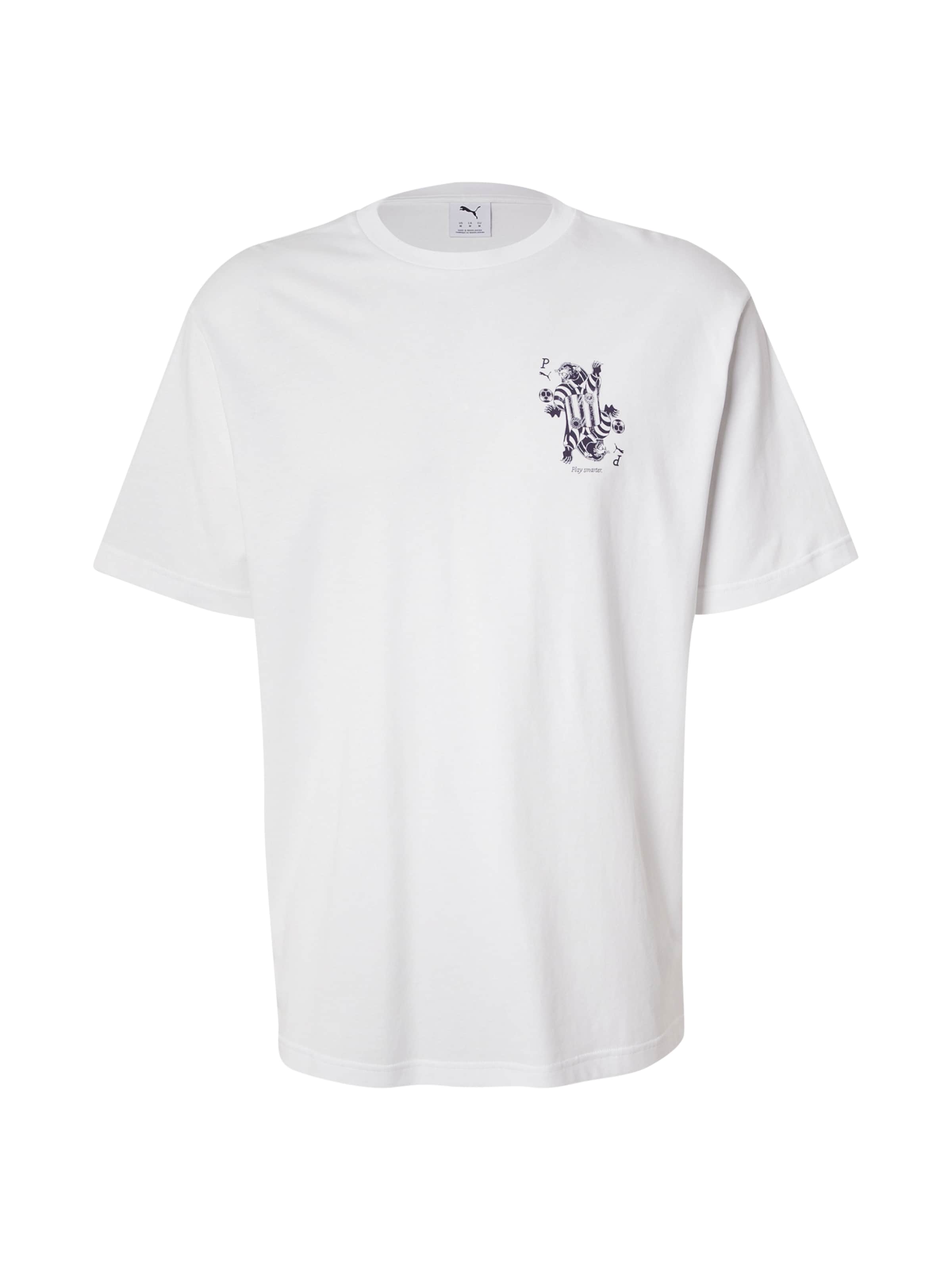 PUMA Μπλουζάκι 'Card Play' σε λευκό: μπροστά