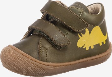 NATURINO First-Step Shoes in Green: front