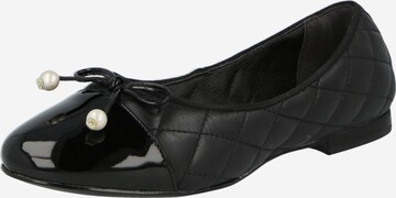 Dune LONDON Ballerina 'HAMMERSMITH' i svart: framsida