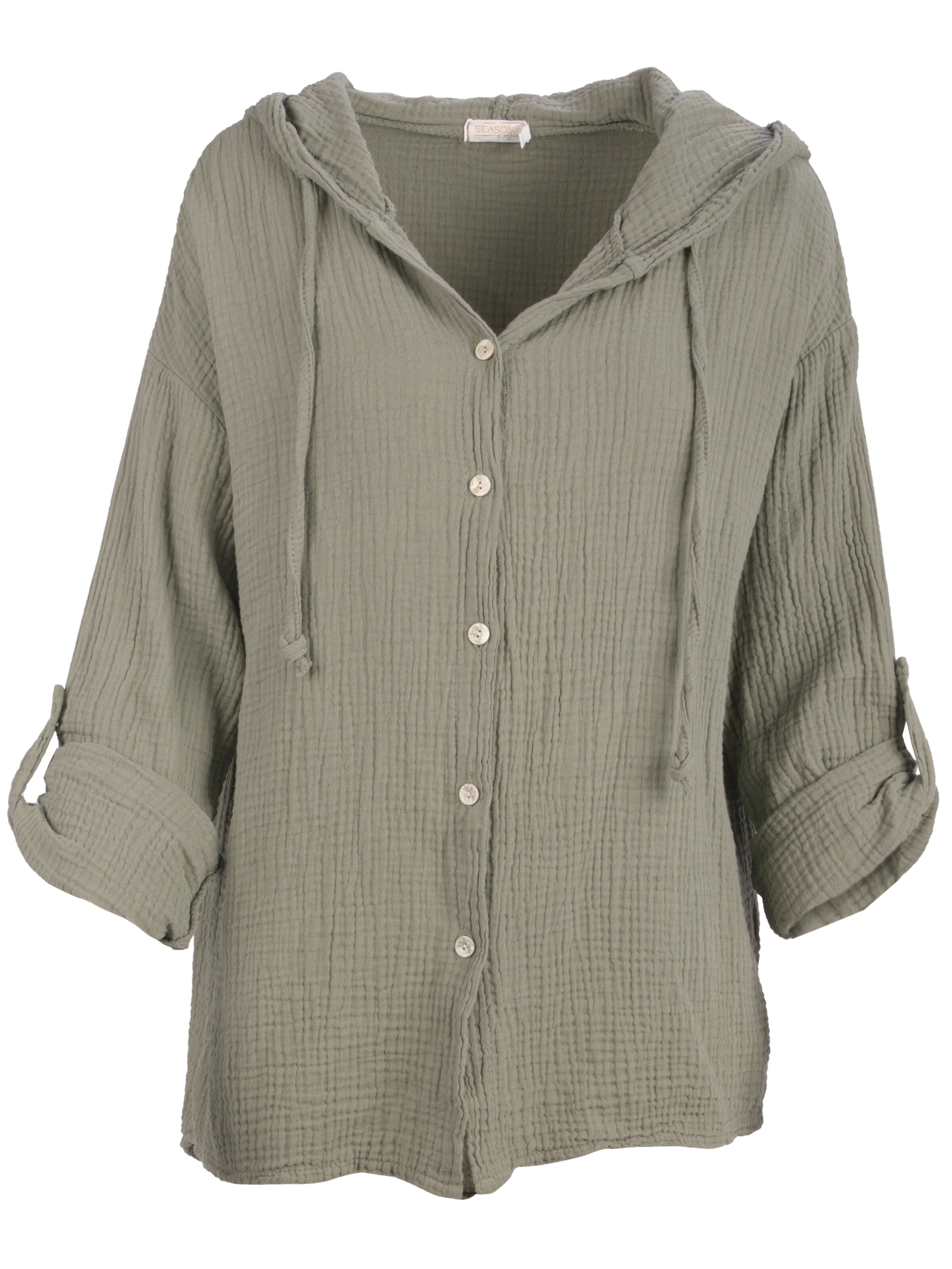 Seasons of April Blouse 'Camila' in Groen: voorkant