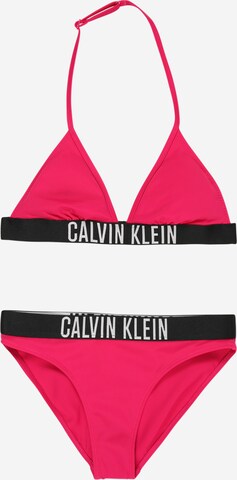 Triunghi Costum de baie două piese de la Calvin Klein Swimwear pe roz: față