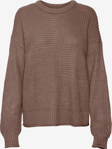 VERO MODA Sweater 'VADA' in Brown: front