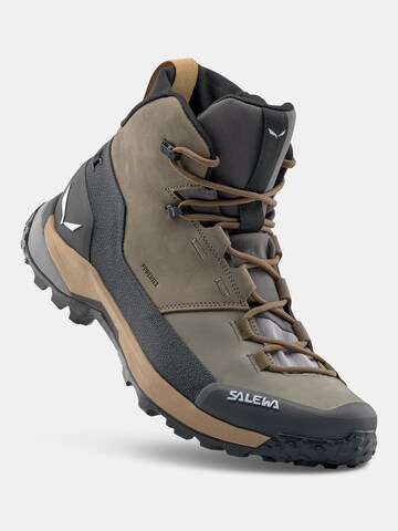 SALEWA Boots 'Puez Leather Mid PTX' in Braun