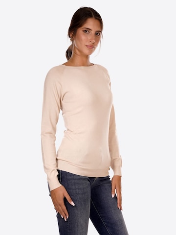 Pull-over 'Donna' Yes Zee en beige