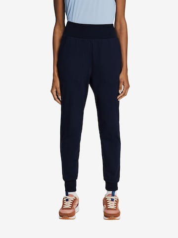 ESPRIT Tapered Workout Pants in Blue: front
