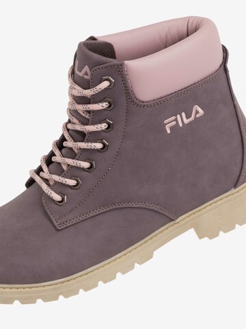 FILA Lace-Up Ankle Boots 'MAVERICK' in Purple