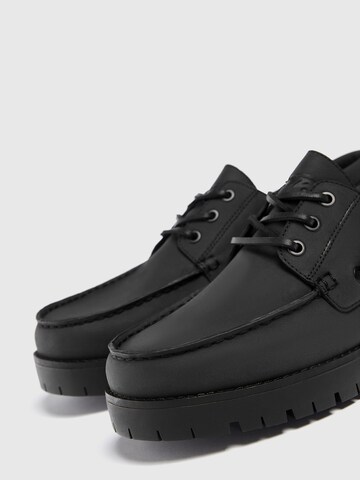 Pull&Bear Mokasíny – černá