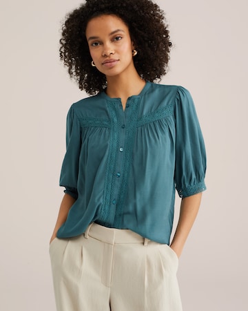 WE Fashion Блузка в Зеленый: спереди