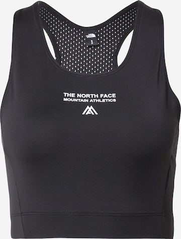 THE NORTH FACE Sports Top in Black: front