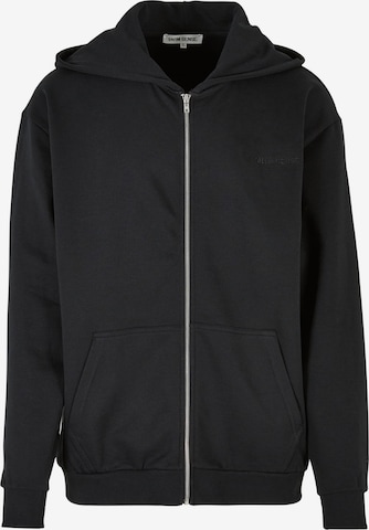 9N1M SENSE Sweat jacket 'Essential' in Black: front