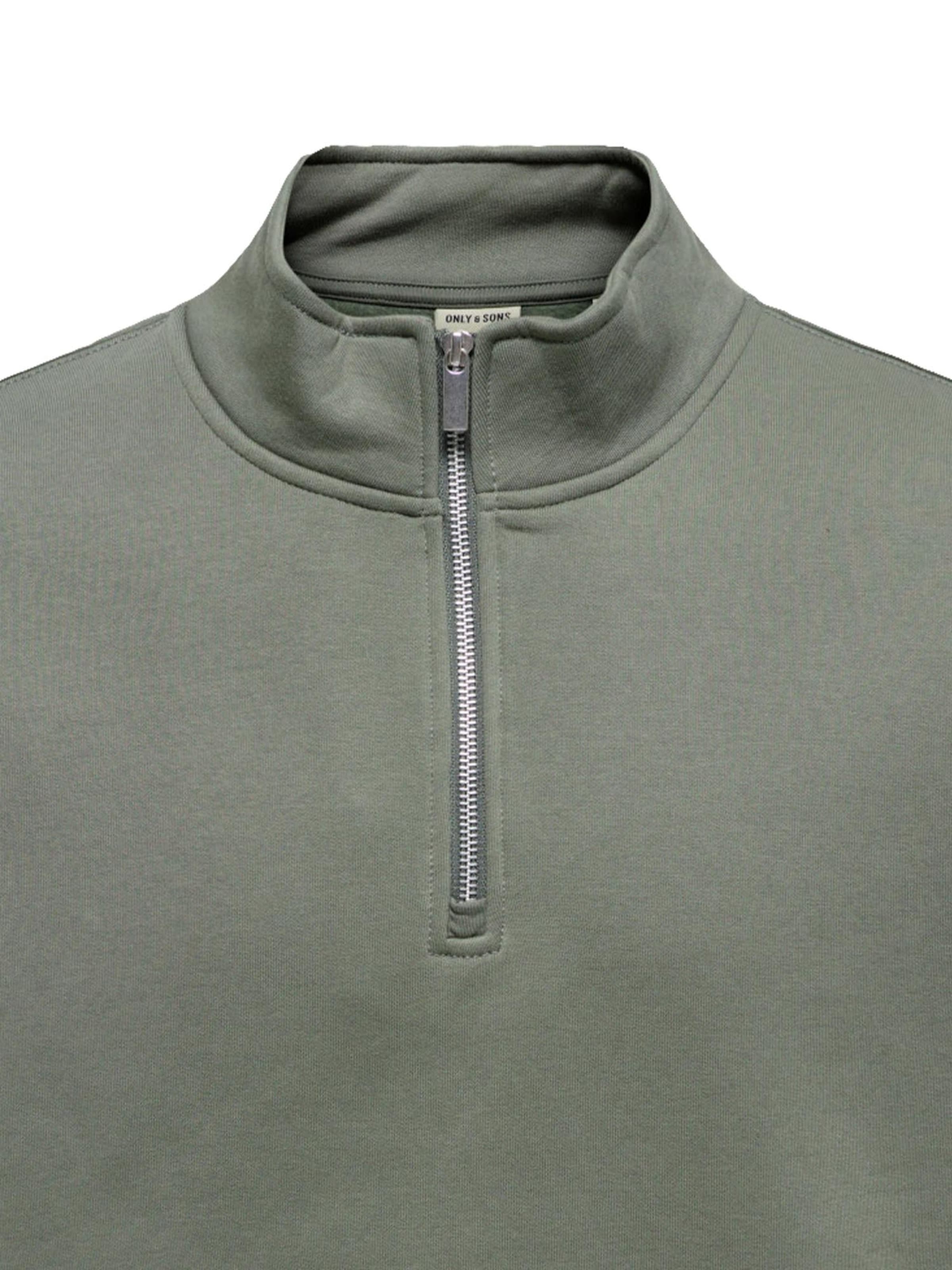 Only & Sons Sweatshirt 'ONSConnor' in Green