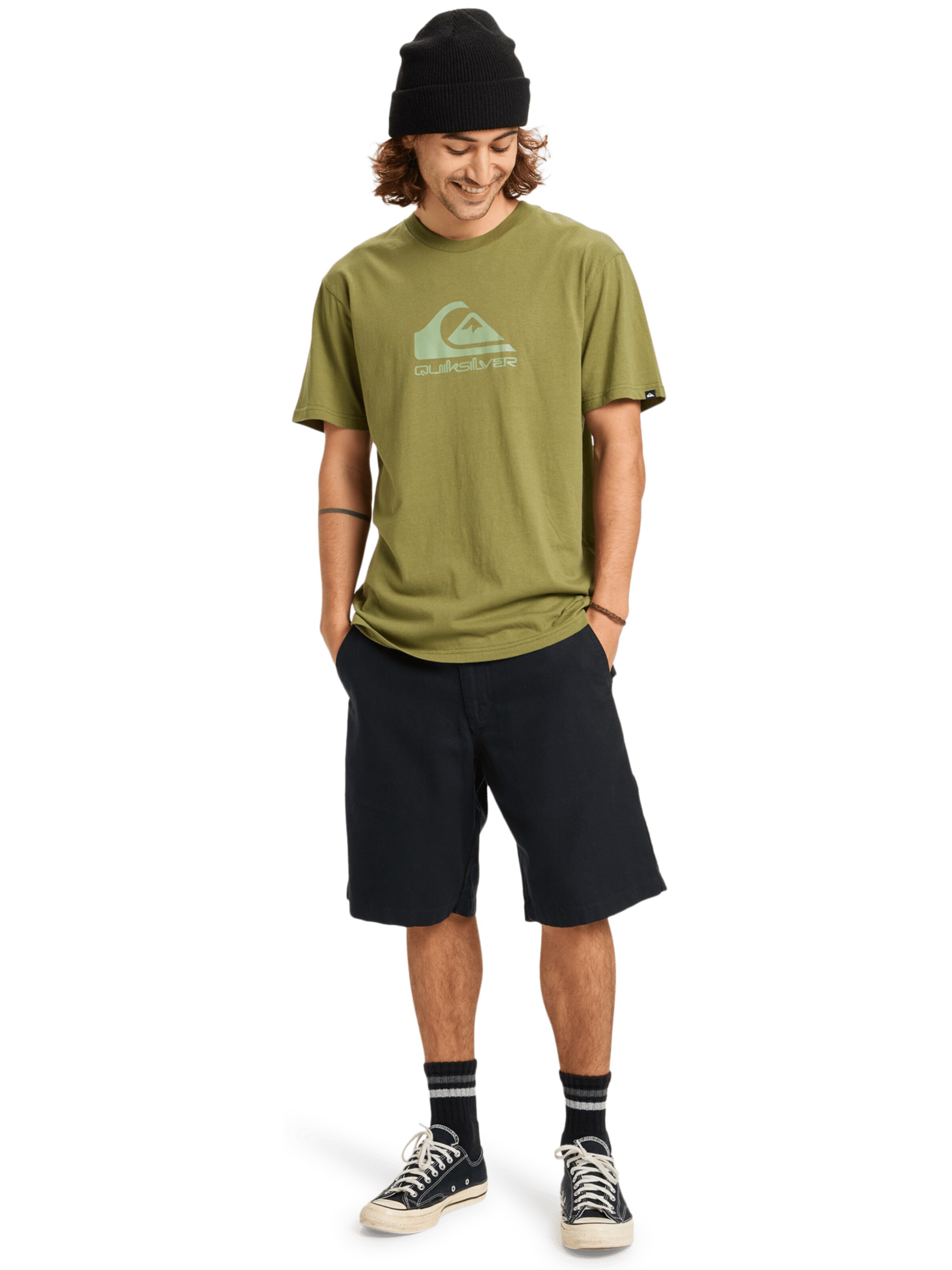 QUIKSILVER Athletic Sweatshirt in Green