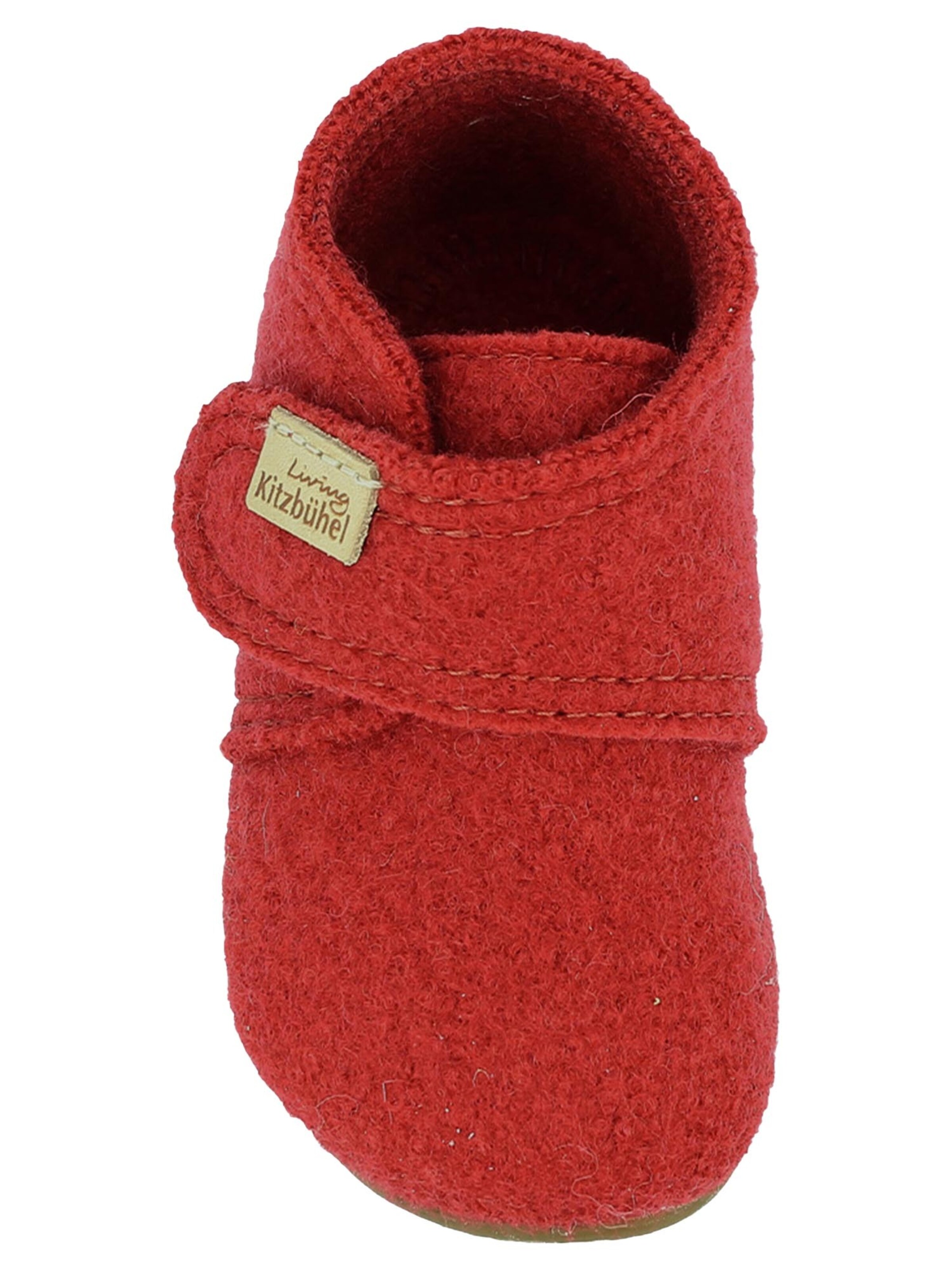 Living Kitzbühel Huisschoenen 'Schurwolle' in Rood