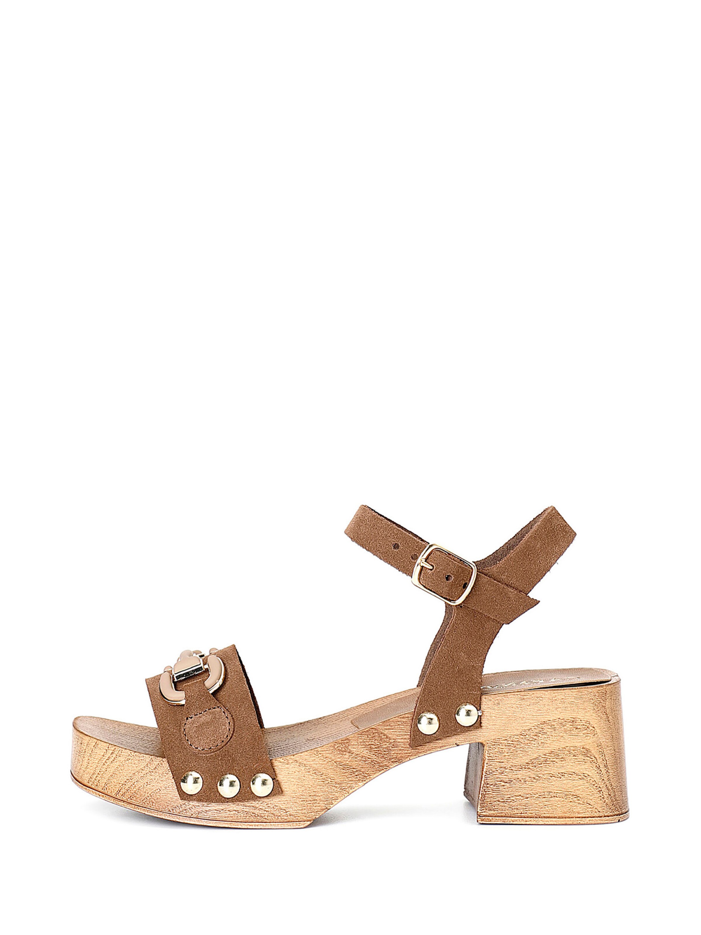 Sandalo di CAFè NOIR in marrone: frontale