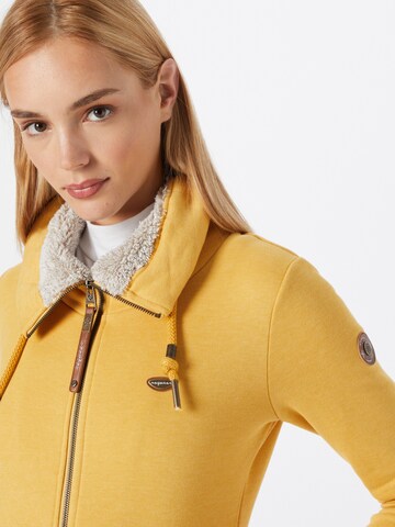 Ragwear Zip-Up Hoodie 'RYLIE' in Yellow