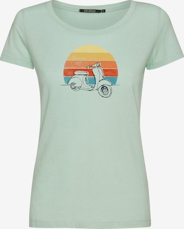 GREENBOMB T-Shirt 'Lifestyle Scooter' in Grün: Vorderseite