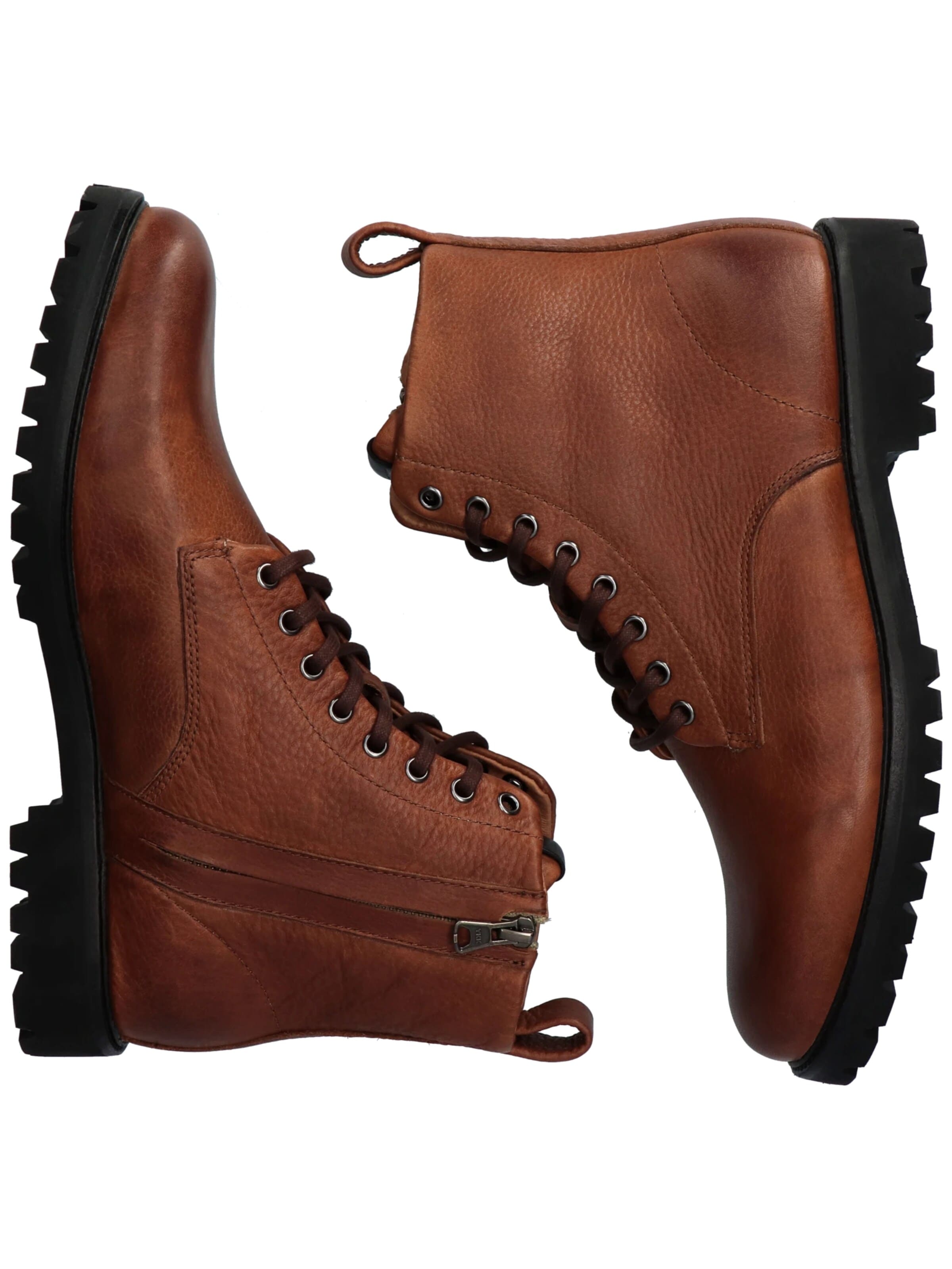 BLACKSTONE Boots med snörning 'JAXON' i brun