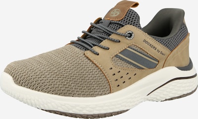 Dockers by Gerli Matalavartiset tennarit värissä tummabeige / tummanharmaa, Tuotenäkymä